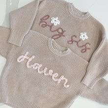 Load image into Gallery viewer, Embroidered NAME/WORD sweaters
