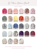 Load image into Gallery viewer, Yarn colour options for designs or short names in thick yarn
